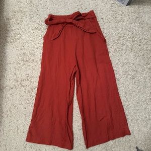 Urban outfitters linen cropped pants size small